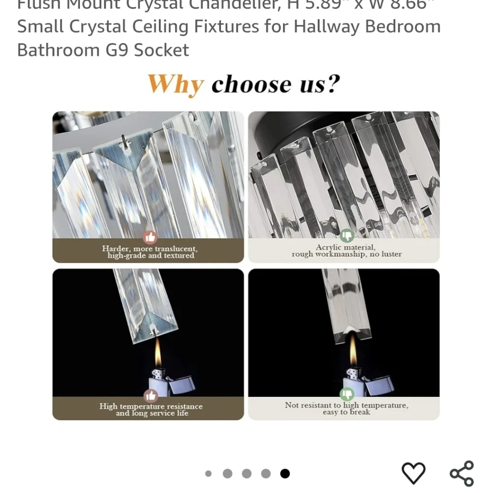 Crystal Ceiling Light Fixture New Measurments Provided In Pictures Super…